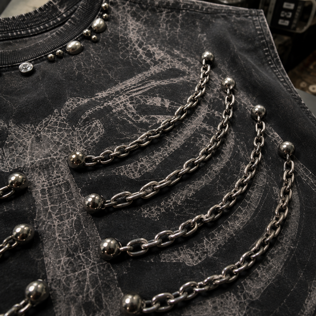 Drop 09 - Skeleton Chained Tank Tee