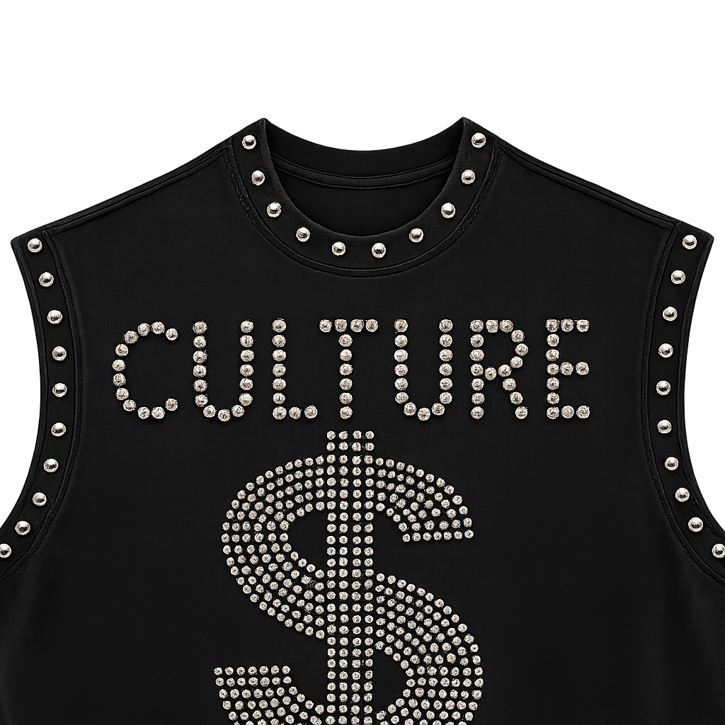 Drop 08 - Culture Studded Tank Tee - Black