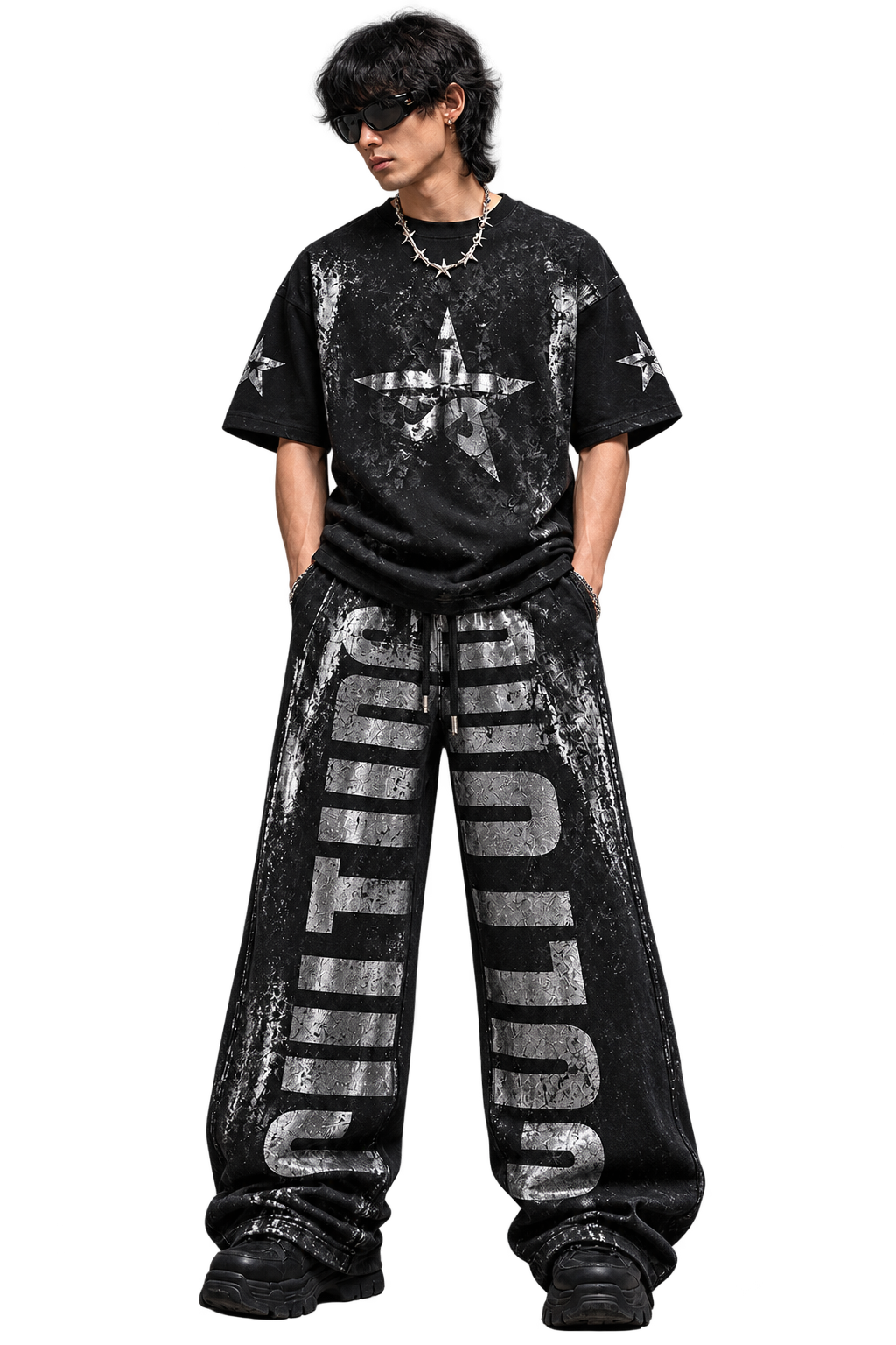 Drop 13 - Foil Washed Sweatpants