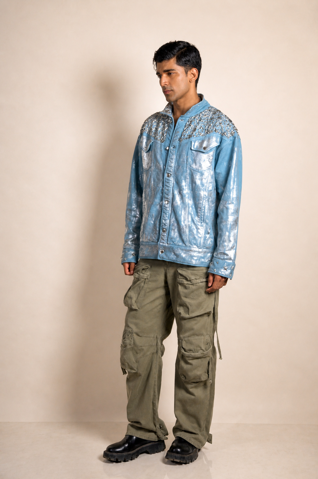 Starfall - The Foil Wash Hand-embroidered Jacket