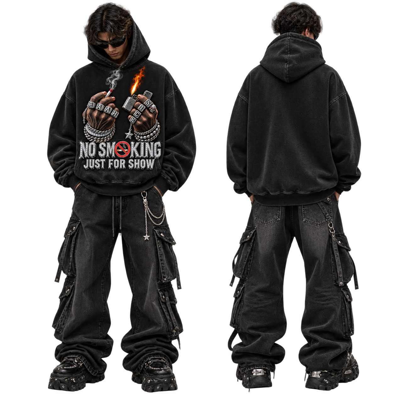 NO SMOKING - ONLY FOR SHOW HOODIE