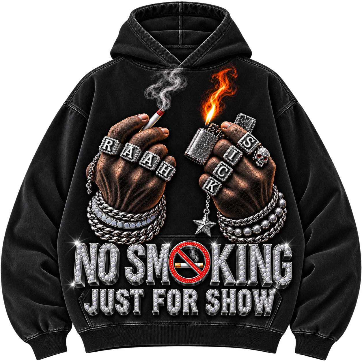 NO SMOKING - ONLY FOR SHOW HOODIE