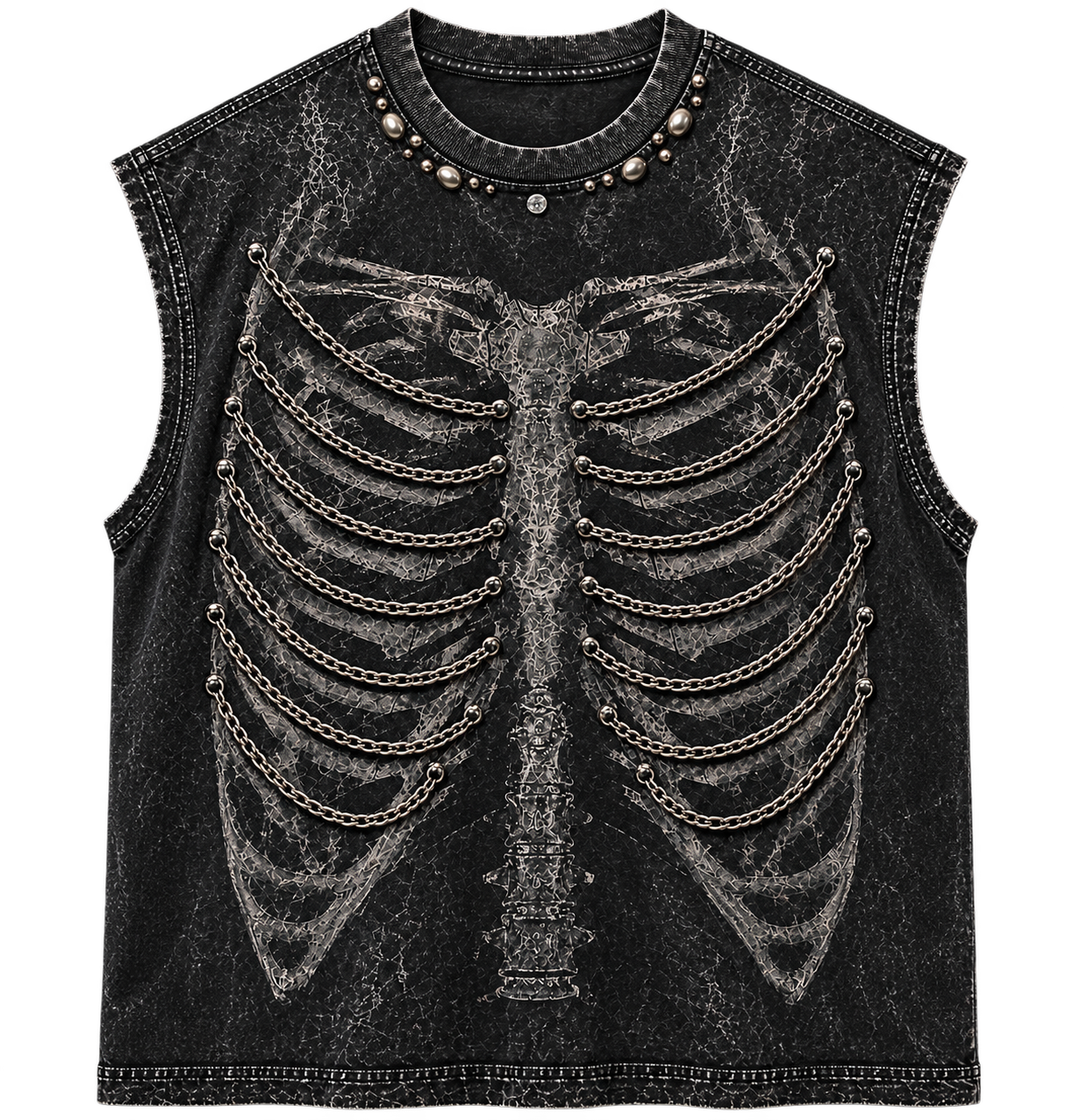 Drop 09 - Skeleton  Chained Tank Tee