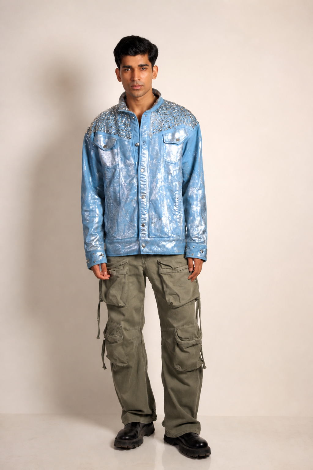 Starfall - The Foil Wash Hand-embroidered Jacket