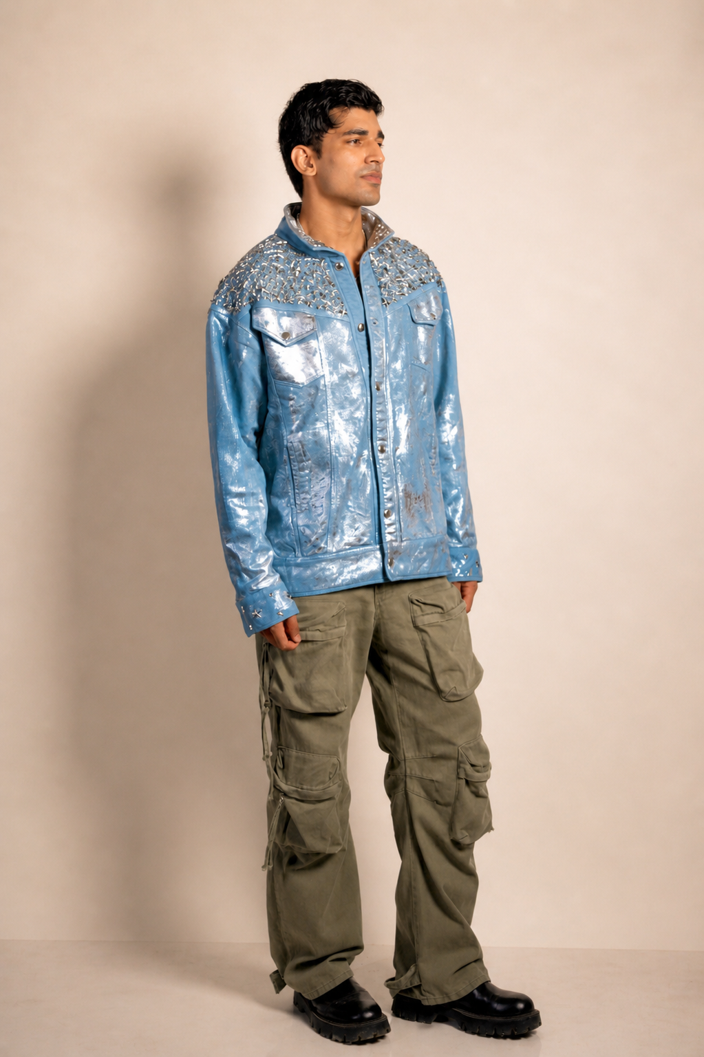 Starfall - The Foil Wash Hand-embroidered Jacket